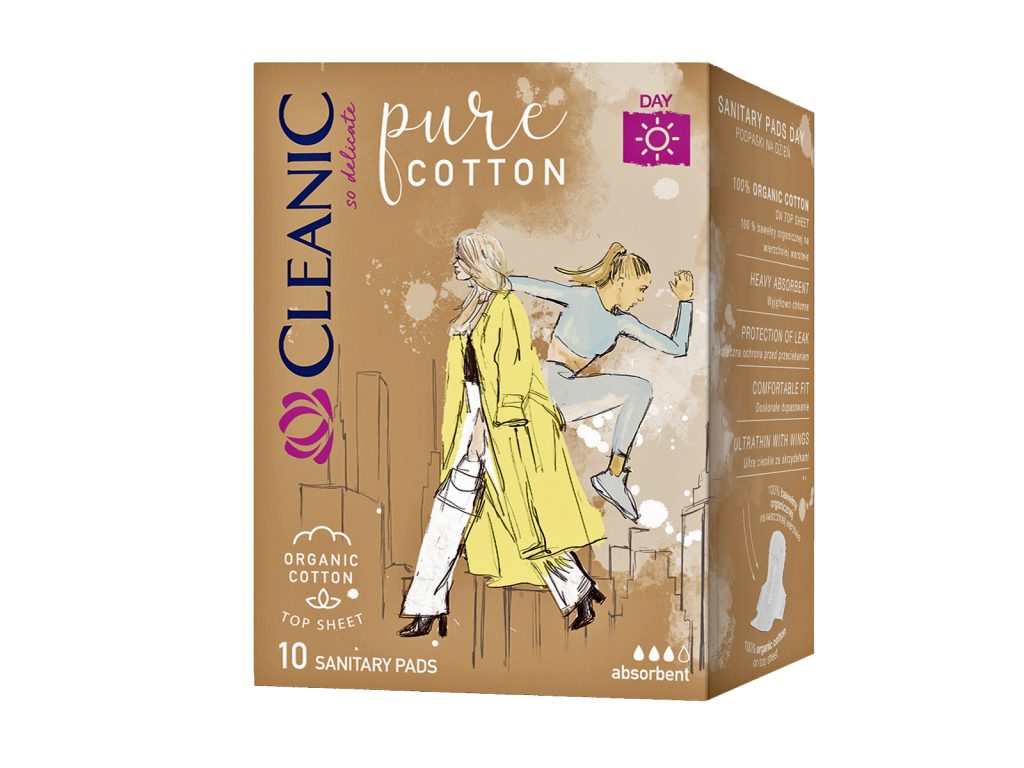 CLEANIC PURE COTTON EGÉSZSÉGÜGYI BETÉT - NAPPALI 10DB