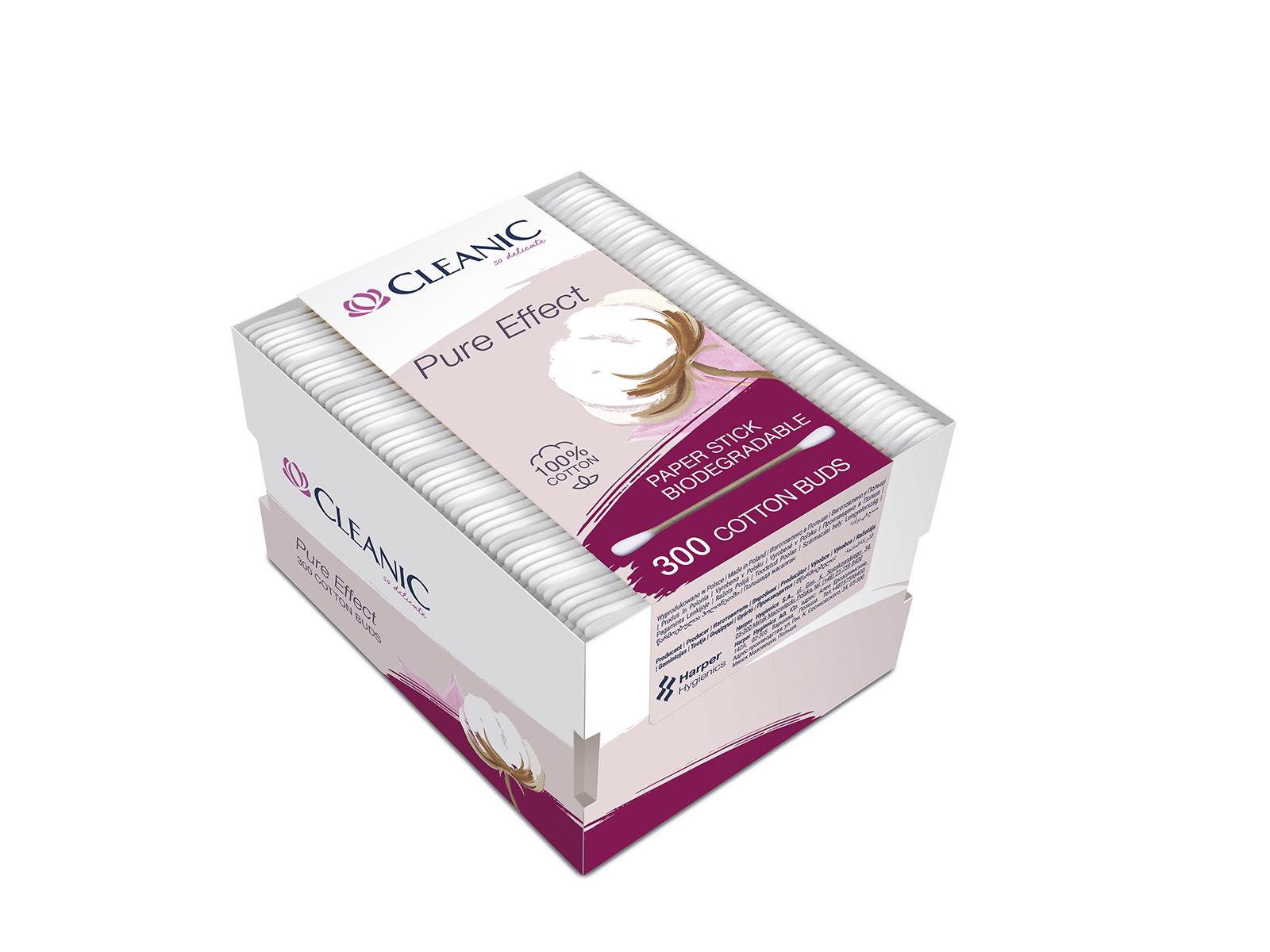 CLEANIC PURE EFFECT FÜLTISZTÍTÓ PÁLCIKA BIOLÓGIAILAG LEBOMLÓ 300DB