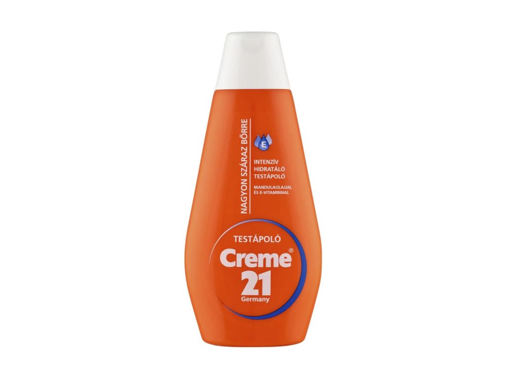 CREME 21 HIDRATÁLÓ TESTÁPOLÓ NAGYON SZÁRAZ BŐRRE MANDULAOLAJJAL ÉS E-VITAMINNAL 400ML
