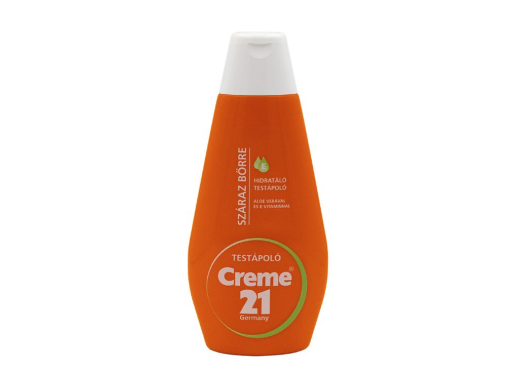 CREME 21 HIDRATÁLÓ TESTÁPOLÓ SZÁRAZ BŐRRE ALOE VERÁVAL ÉS E VITAMINNAL 400ML