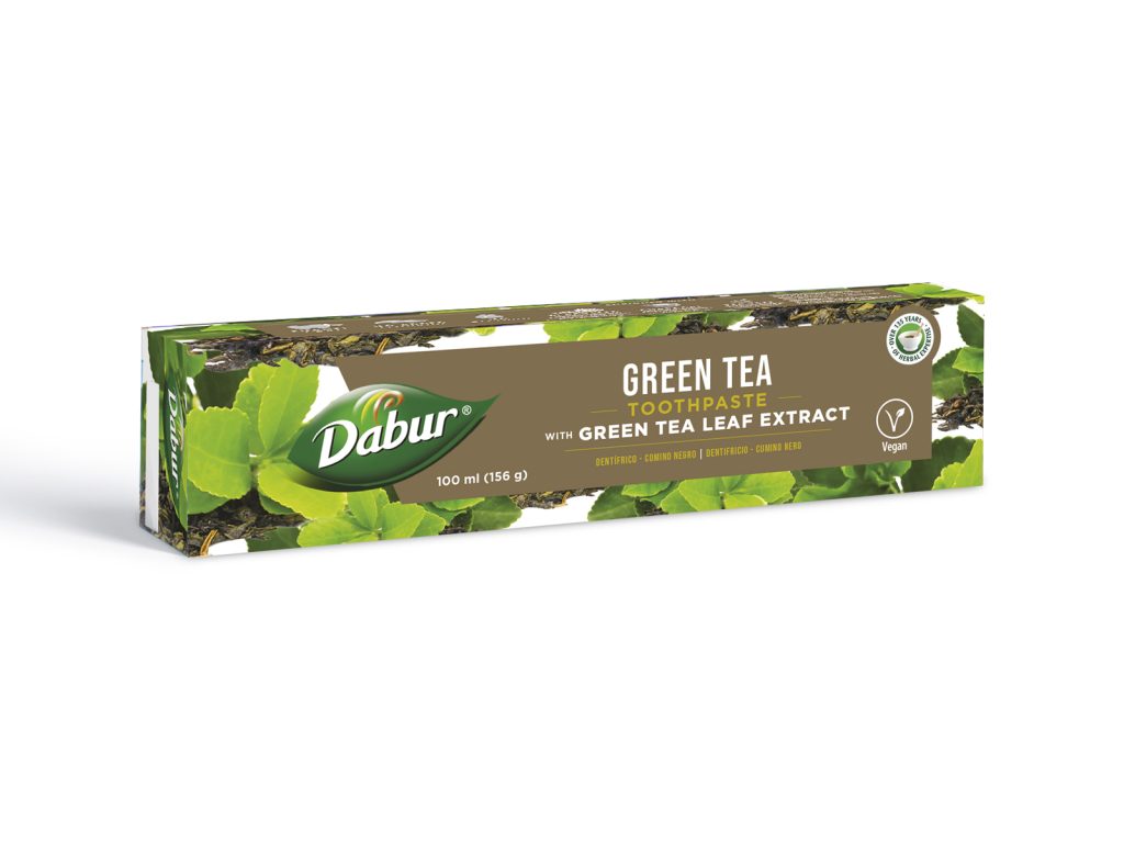 DABUR FLUORIDMENTES ZÖLD TEA FOGKRÉM ZÖLDTEA LEVÉL KIVONATTAL 100ML