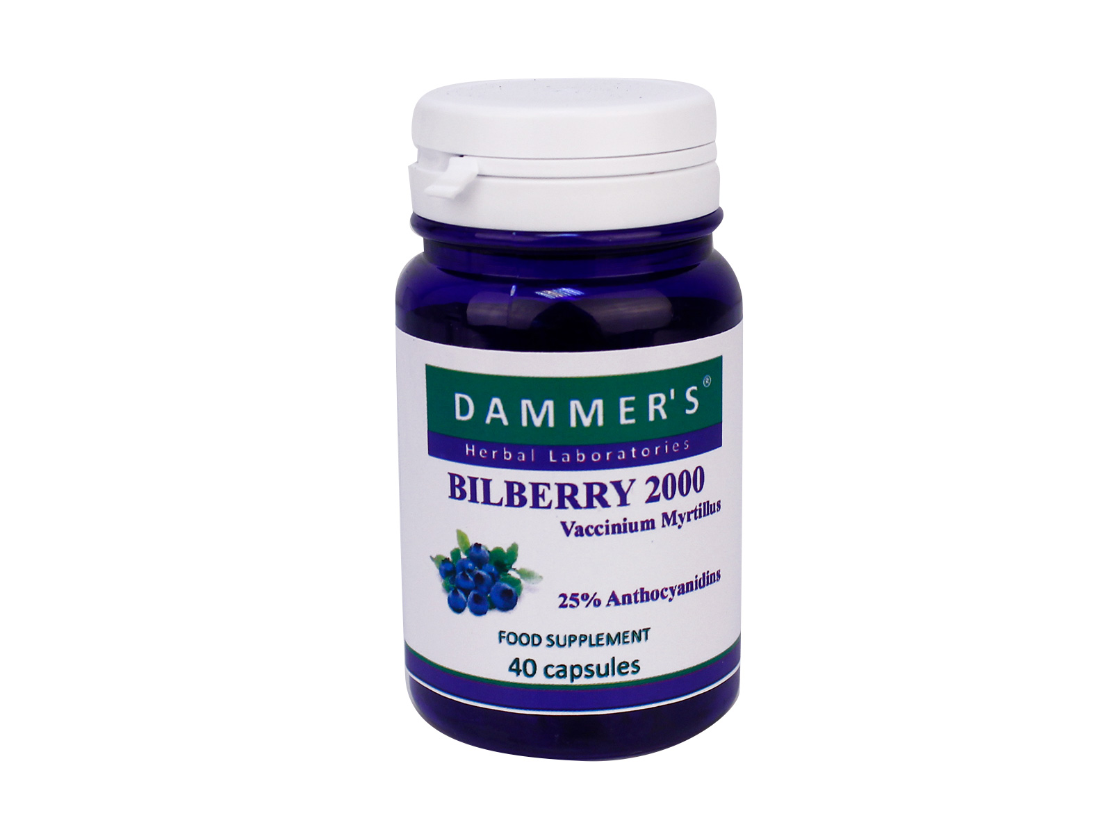 DAMMERS BILBERRY FEKETEÁFONYA KAPSZULA 40DB