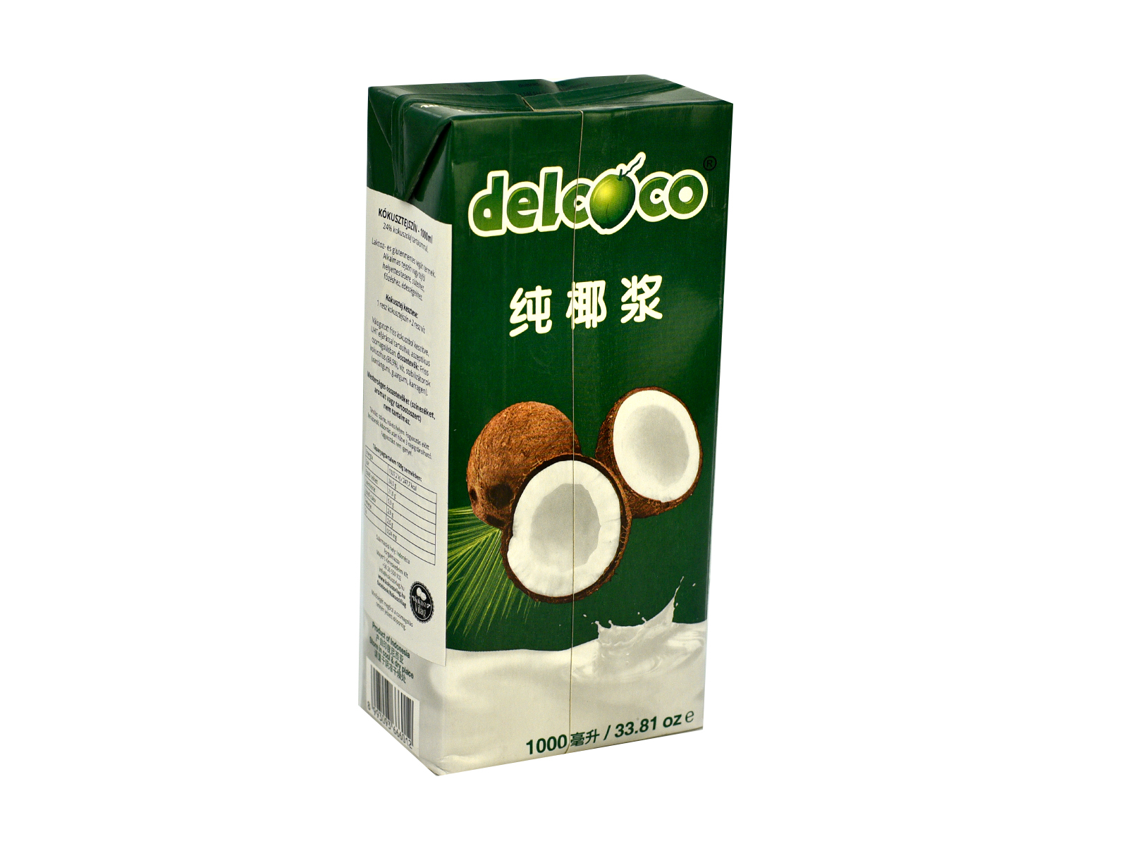 DELCOCO KÓKUSZTEJSZÍN  24% 1000ML