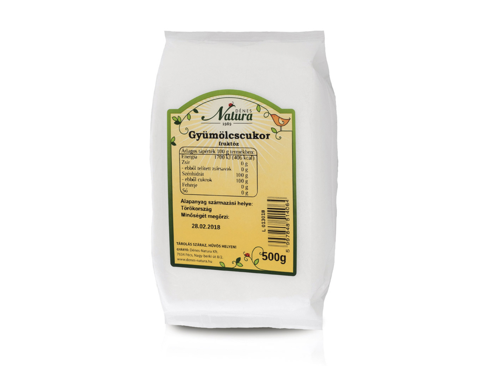 DÉNES NATURA GYÜMÖLCSCUKOR 500G