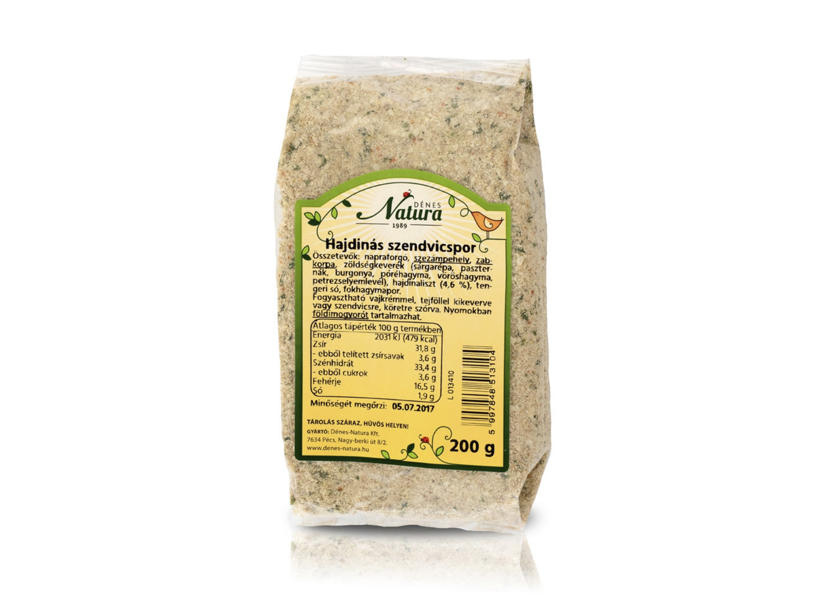 DÉNES NATURA SZENDVICSKRÉMPOR HAJDINÁS 200G
