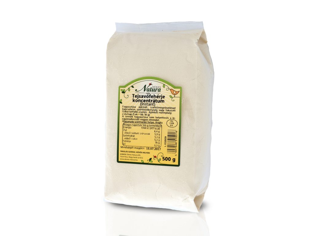 DÉNES NATURA TEJSAVÓ FEHÉRJE KONCENTRÁTUM 500G