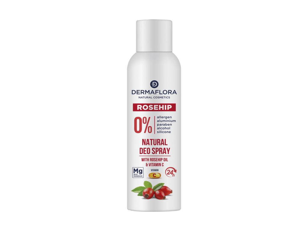 DERMAFLORA 0% DEO SPRAY CSIPKEBOGYÓ OLAJJAL ÉS C-VITAMINNAL 150ML