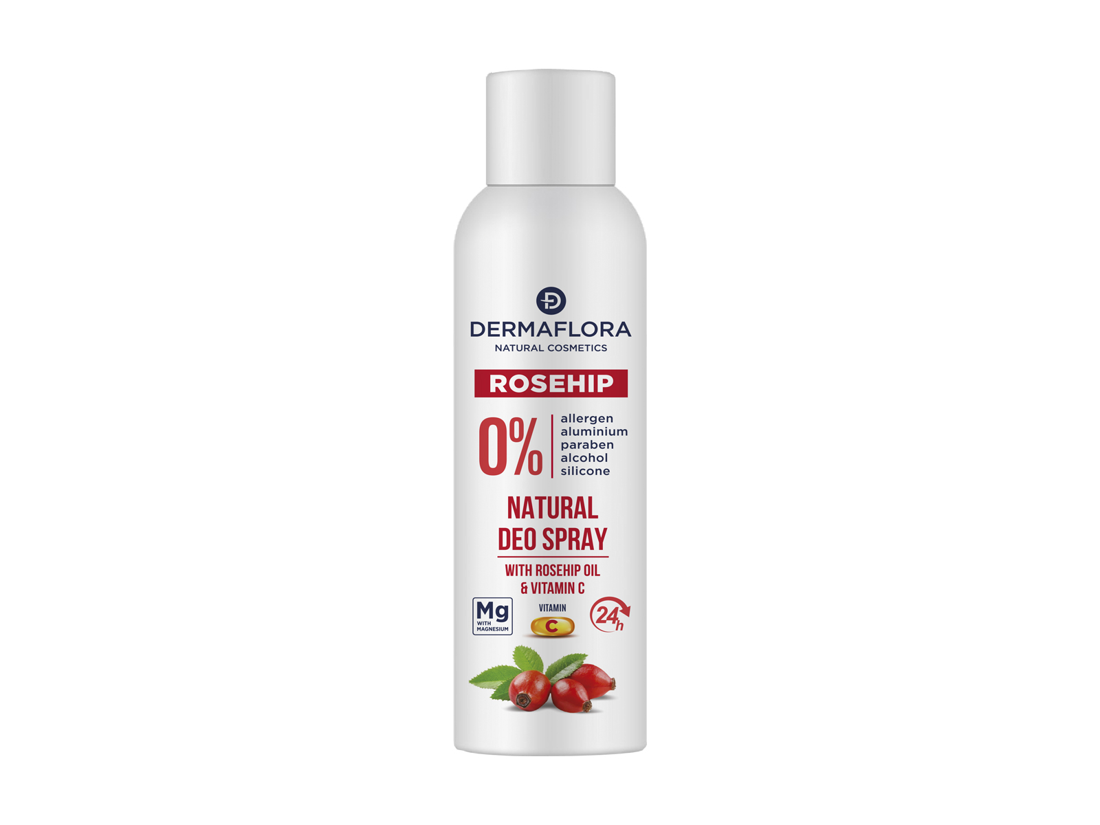 DERMAFLORA 0% DEO SPRAY CSIPKEBOGYÓ OLAJJAL ÉS C-VITAMINNAL 150ML