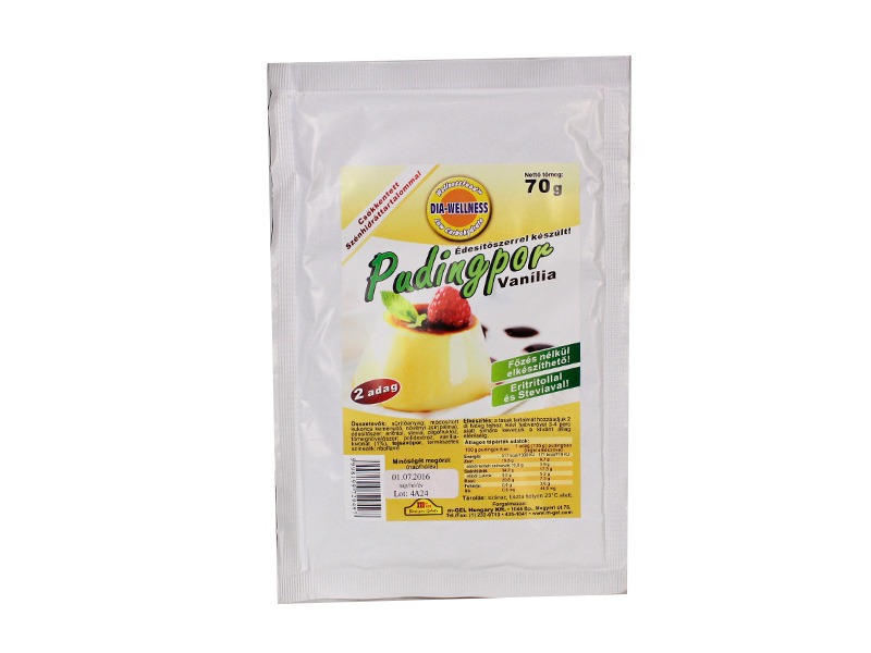 DIA-WELLNESS CSÖKKENTETT CH PUDINGPOR VANÍLIA LAKTÓZMENTES 70G