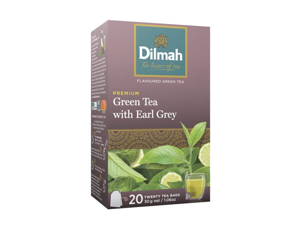 DILMAH GREEN TEA EARL GREY ÍZŰ FILTERES 20DB