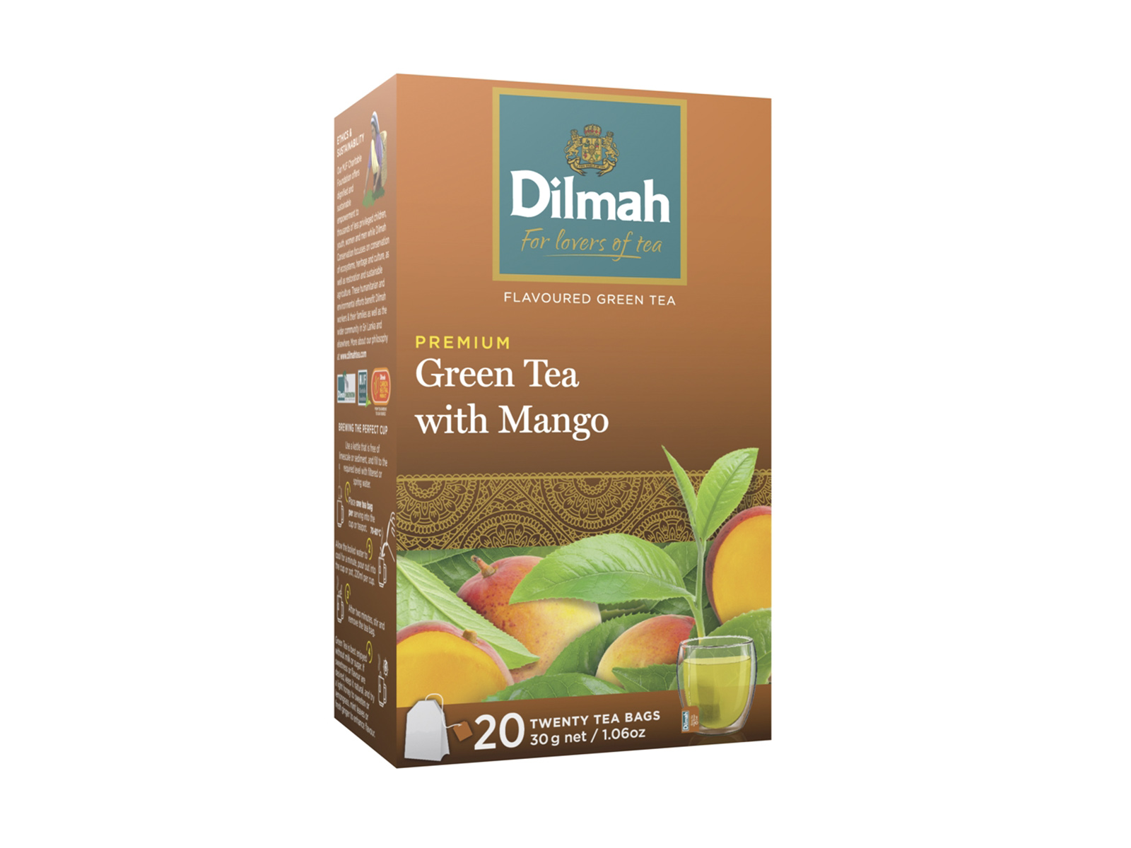 DILMAH GREEN TEA MANGO ÍZŰ FILTERES 20DB