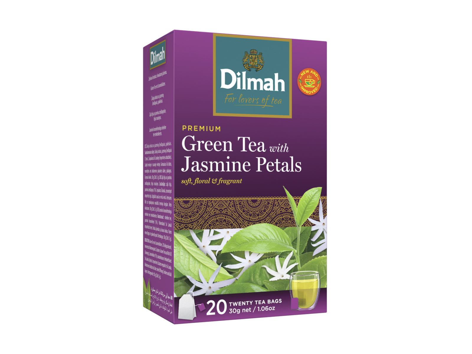 DILMAH TEA JASMINE AROMÁS ZÖLD 30G
