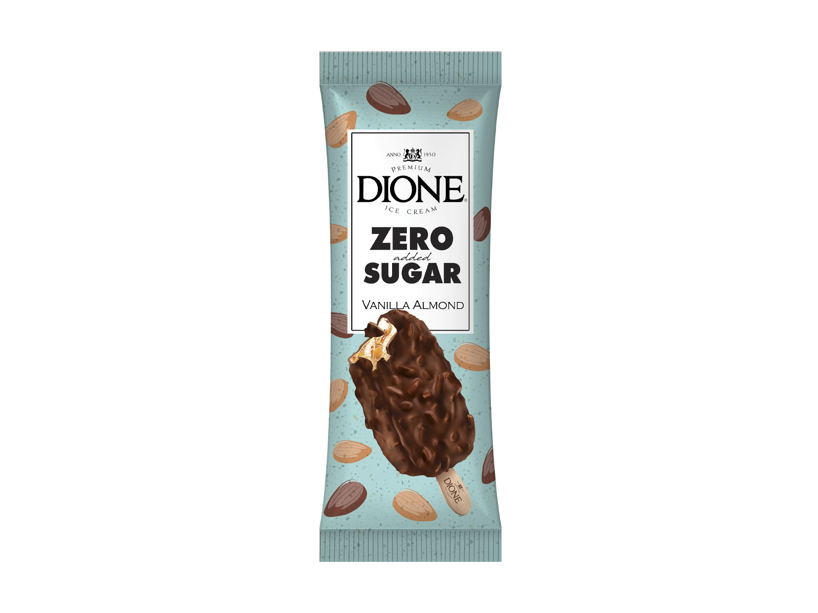 DIONE PÁLCIKÁS JÉGKRÉM VANÍLIA-MANDULA HOZZÁADOTT CUKOR NÉLKÜL 90ML[F]