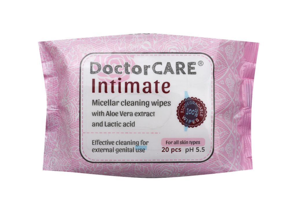 DOCTOR CARE 100% BIODEGRADABLE INTIM NEDVES TÖRLŐKENDŐ 20DB