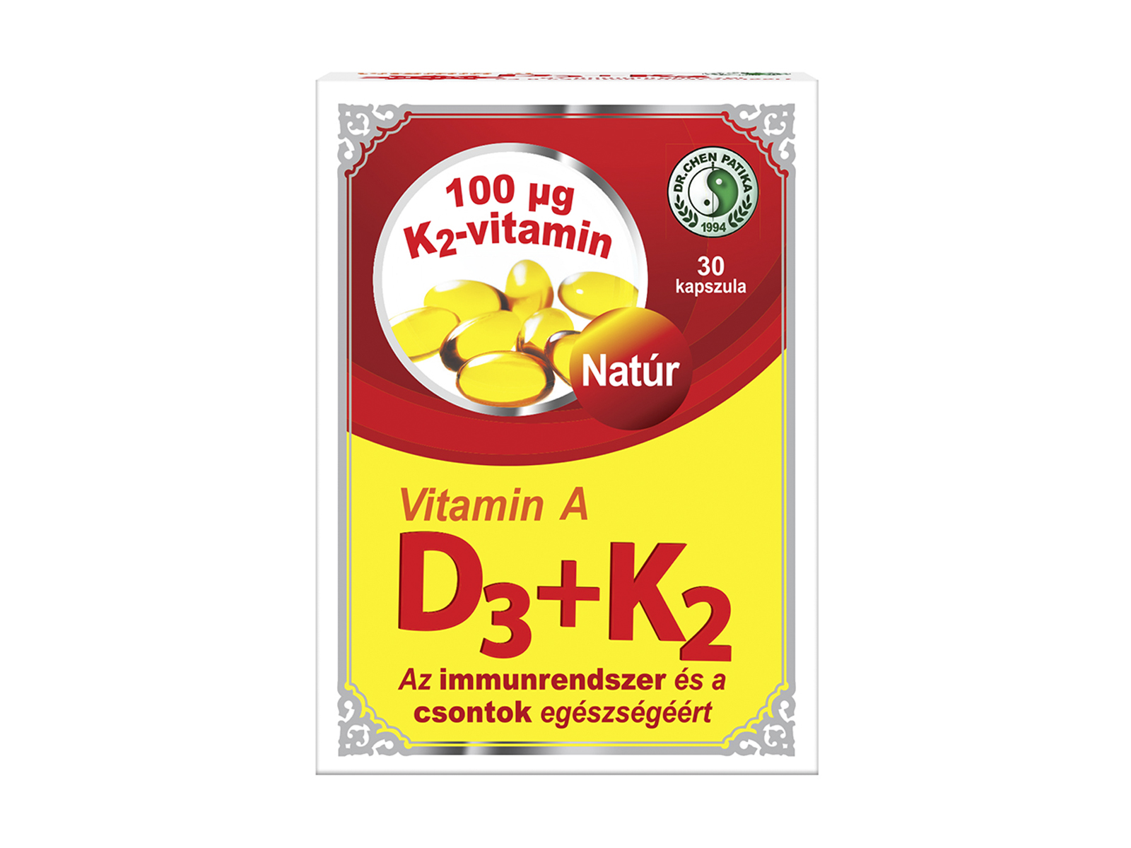 DR.CHEN A+D3+K2 VITAMIN KAPSZULA 30DB