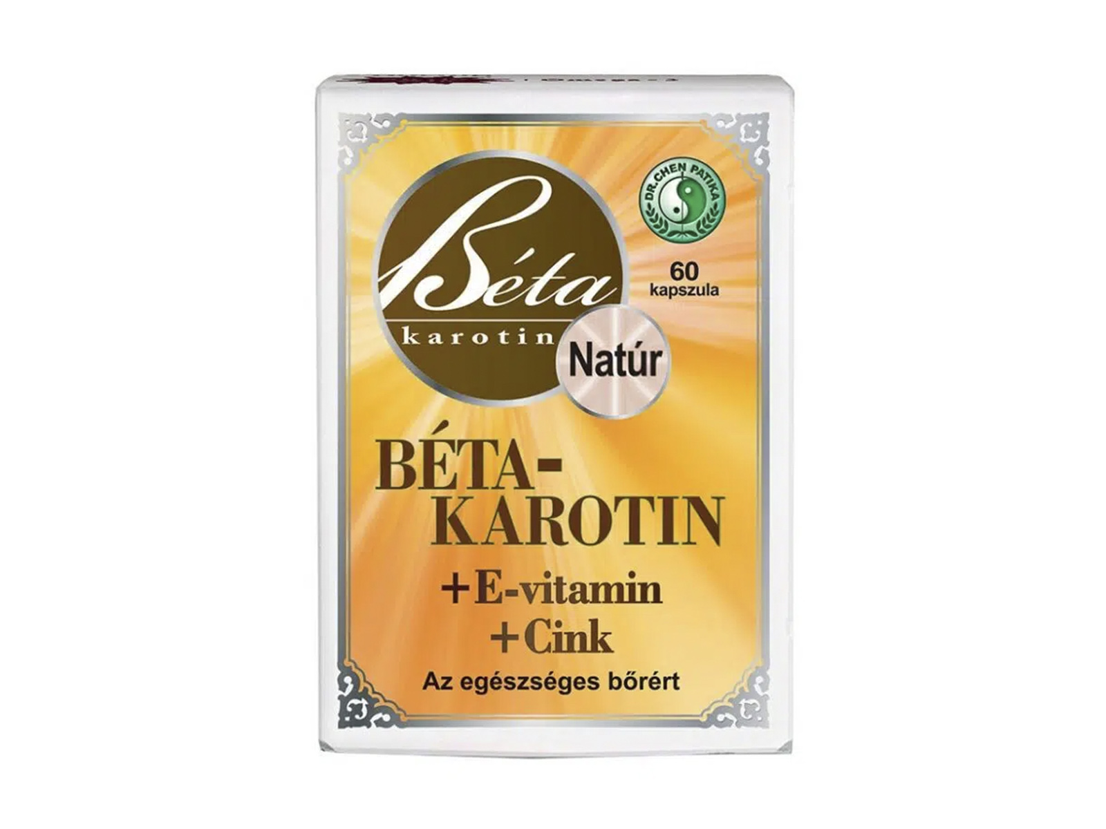 DR.CHEN BÉTA-KAROTIN + E-VITAMIN+CINK LÁGYZSELATIN KAPSZULA 60DB