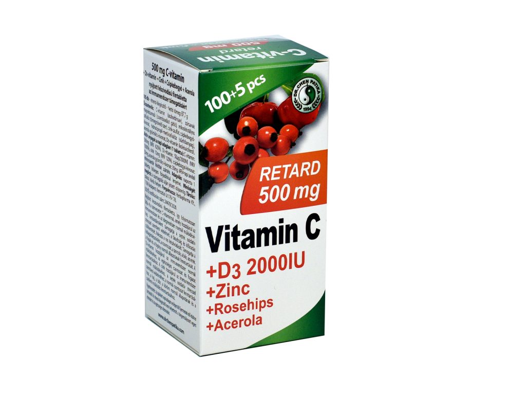 DR.CHEN C-VITAMIN 500MG RETARD+D3+ACEROLA 105DB