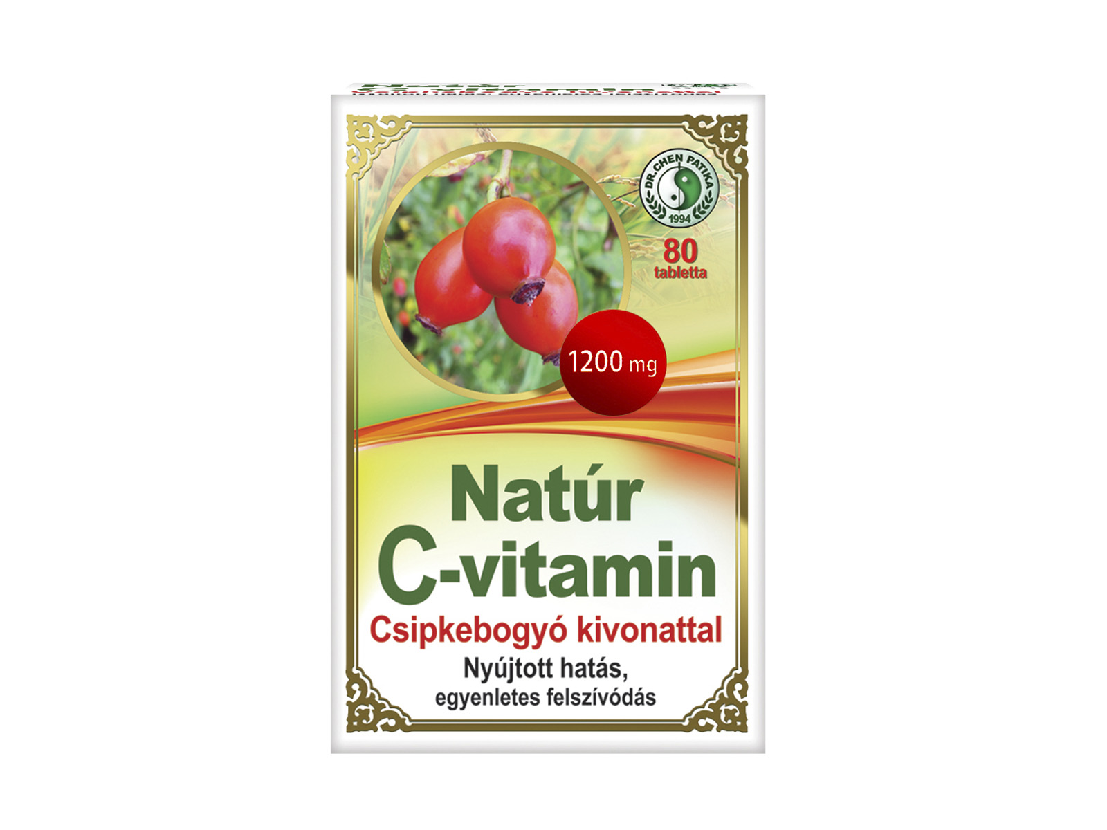DR.CHEN C-VITAMIN TABLETTA CSIPKEBOGYÓ KIVONATTAL 80DB