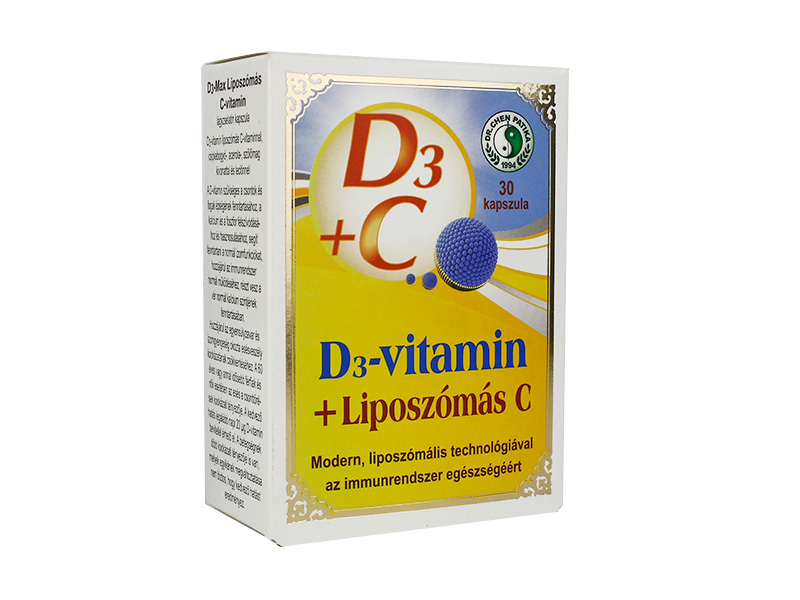 DR.CHEN D3-MAX LIPOSZÓMÁS C-VITAMIN KAPSZULA 30DB