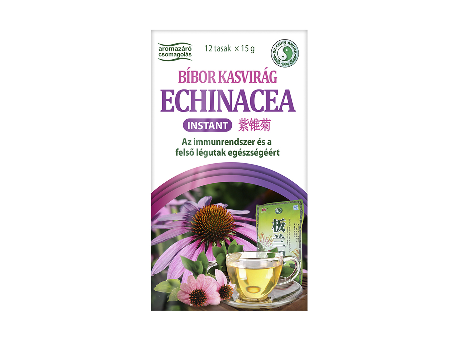 DR.CHEN INSTANT TEA BÍBOR KASVIRÁG ECHINACEA 12DB