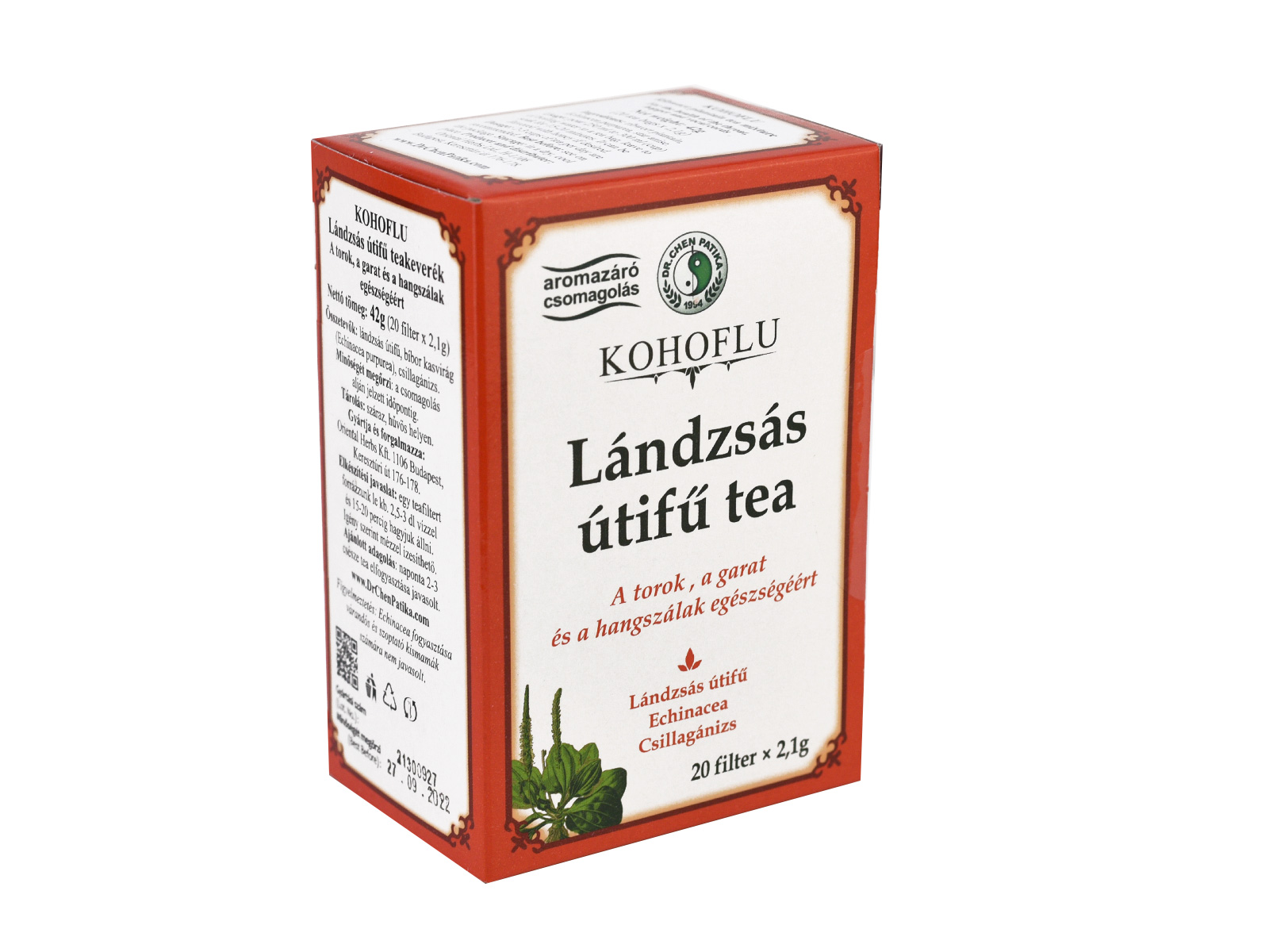 DR.CHEN KOHOFLU - LÁNDZSÁS ÚTIFŰ TEAKEVERÉK 20DB