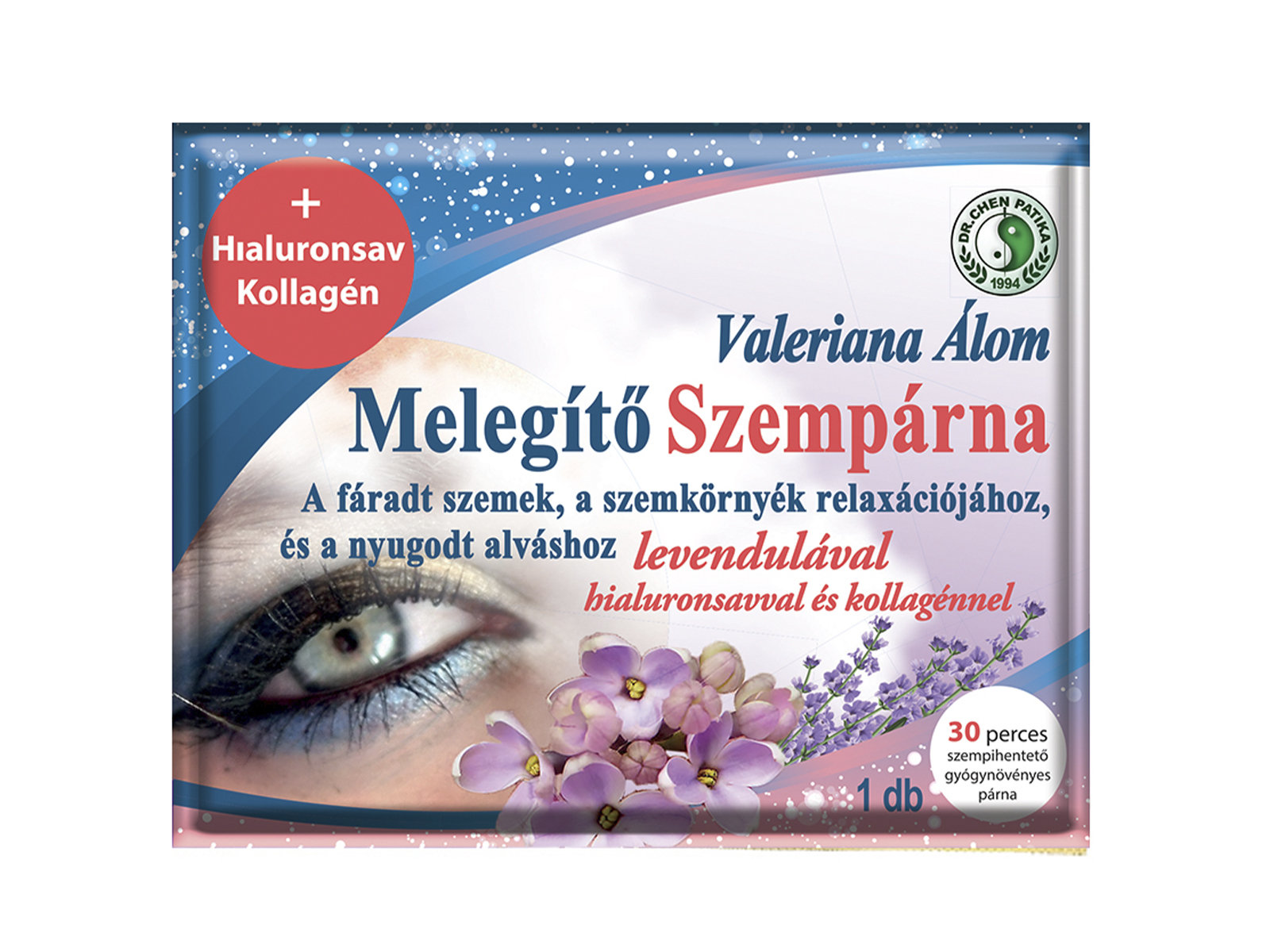 DR.CHEN MELEGÍTŐ SZEMPÁRNA LEVENDULÁVAL, HIALURONSAVVAL ÉS KOLLAGÉNNEL 1DB