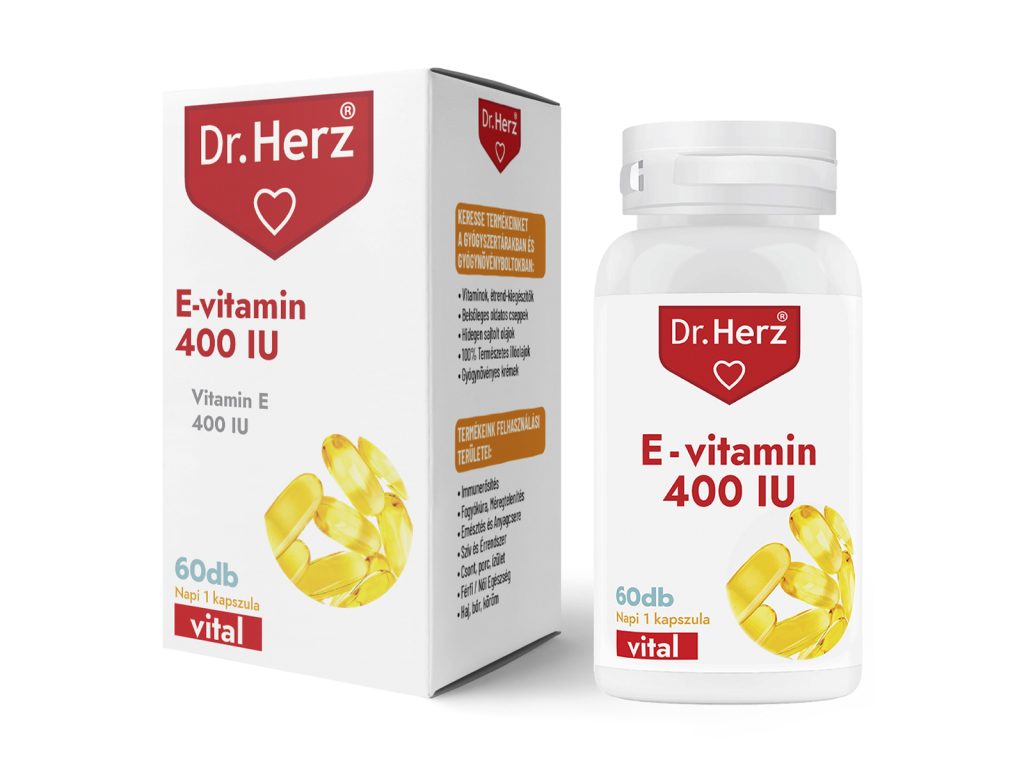 DR. HERZ E-VITAMIN 400IU KAPSZULA 60DB