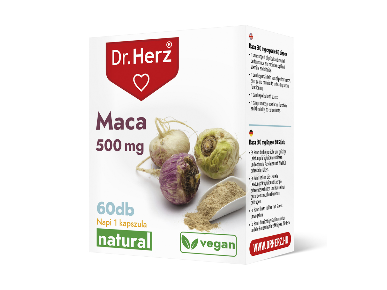 DR. HERZ MACA 500MG KAPSZULA 60DB