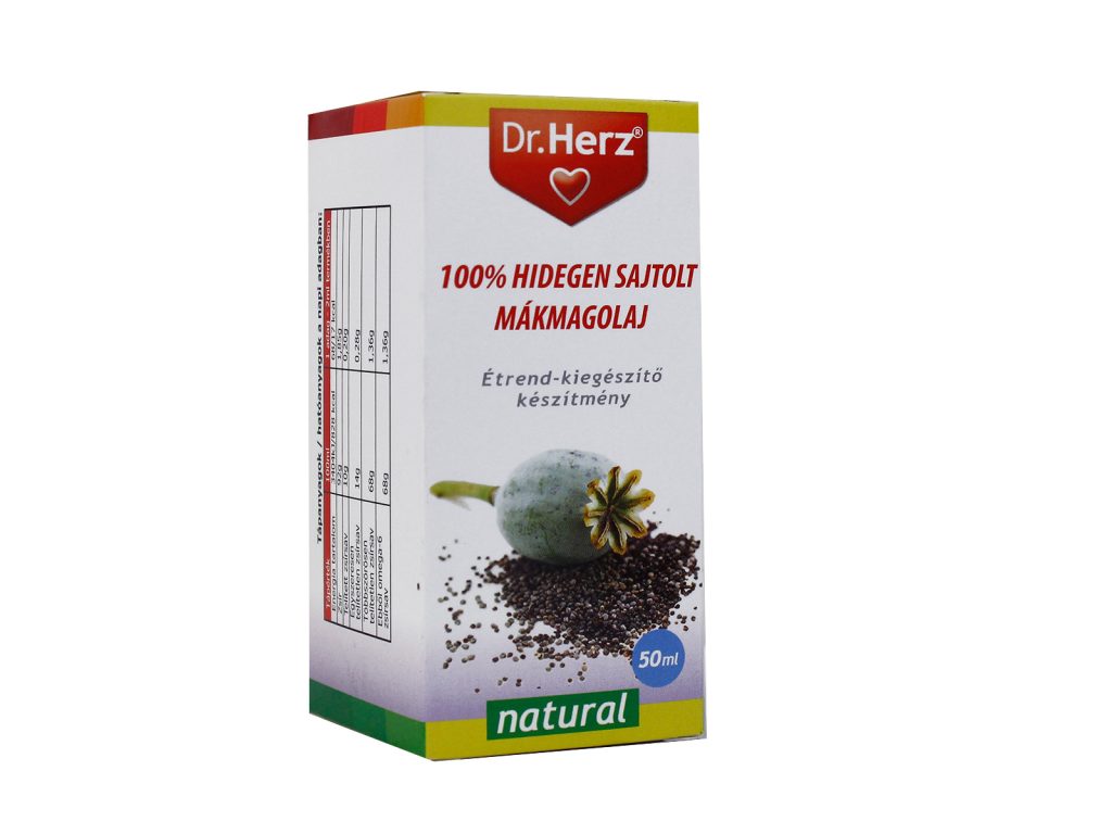 DR. HERZ MÁKMAGOLAJ 100% HIDEGEN SAJTOLT 50ML
