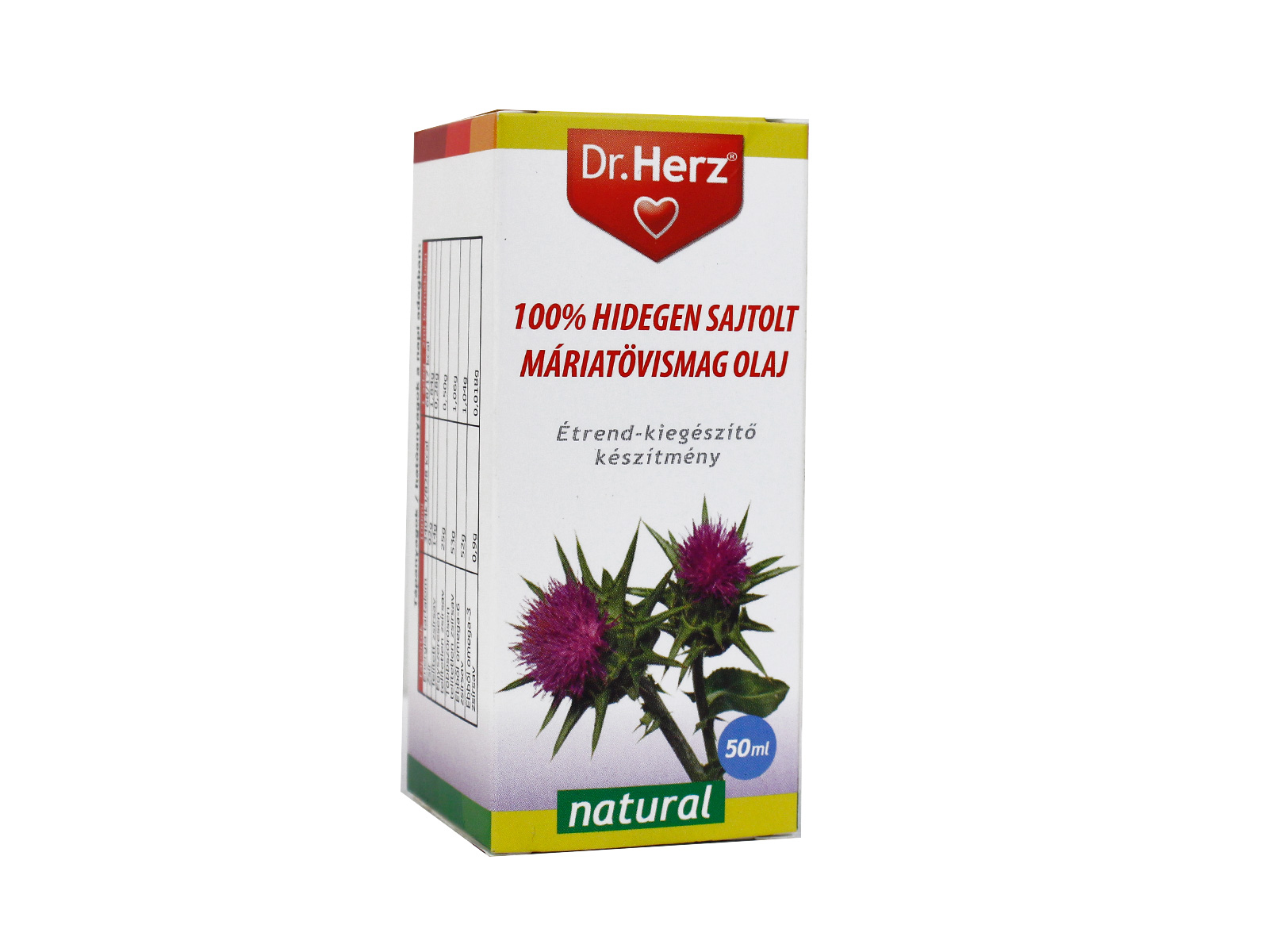 DR. HERZ MÁRIATÖVISMAG OLAJ 100% HIDEGEN SAJTOLT 50ML