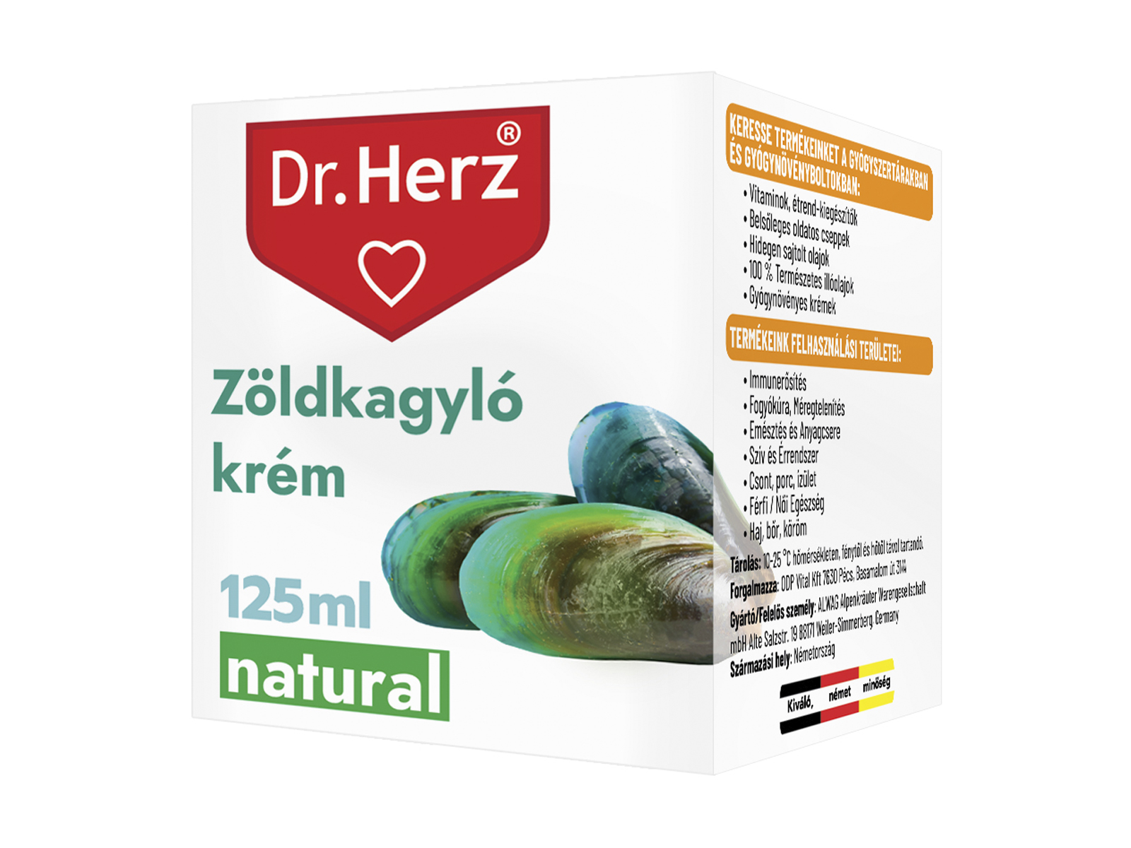 DR. HERZ ZÖLDKAGYLÓ KRÉM 125ML
