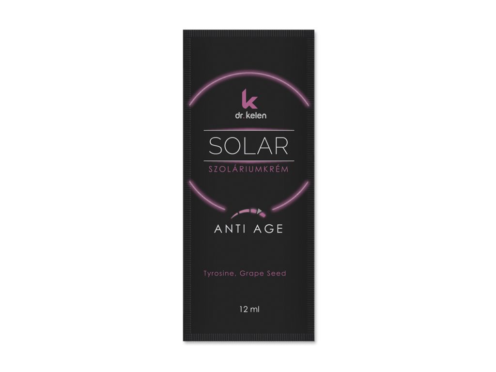 DR.KELEN SUNSOLAR ANTIAGE SZOLÁRIUM KRÉM EGYADAGOS 12ML