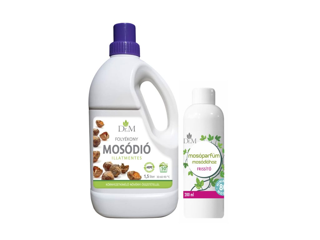DR.M FOLYÉKONY MOSÓDIÓ MENTES 1,5L+PARFÜM FRISSÍTŐ 200ML CSOMAG 1DB