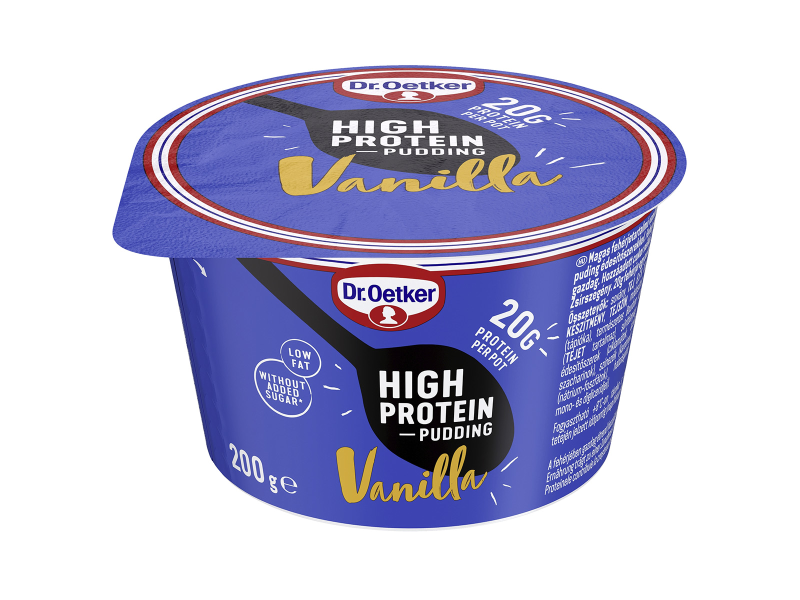 DR.OETKER HIGH PROTEIN VANÍLIA ÍZŰ PUDING ÉDESÍTŐSZEREKKEL 200G[H]