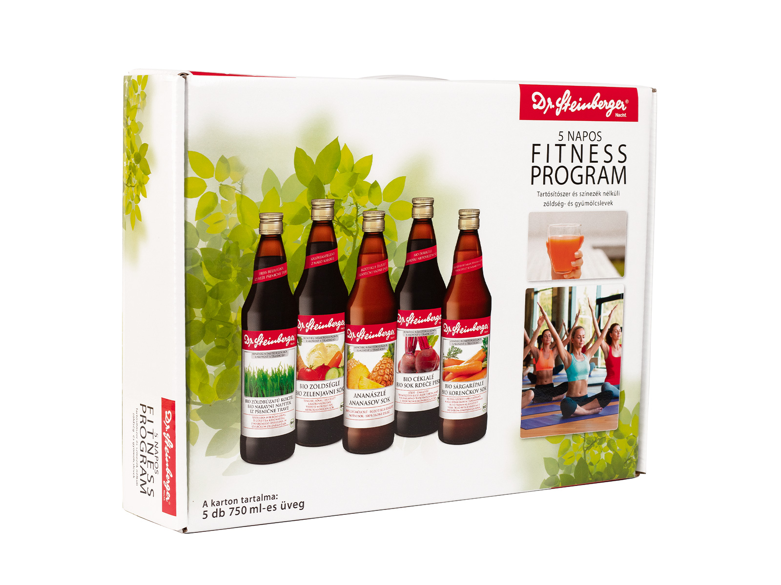 DR.STEINBERGER 5 NAPOS FITNESS PROGRAM CSOMAG 3750ML DRS+5x50FT BETÉTDÍJ