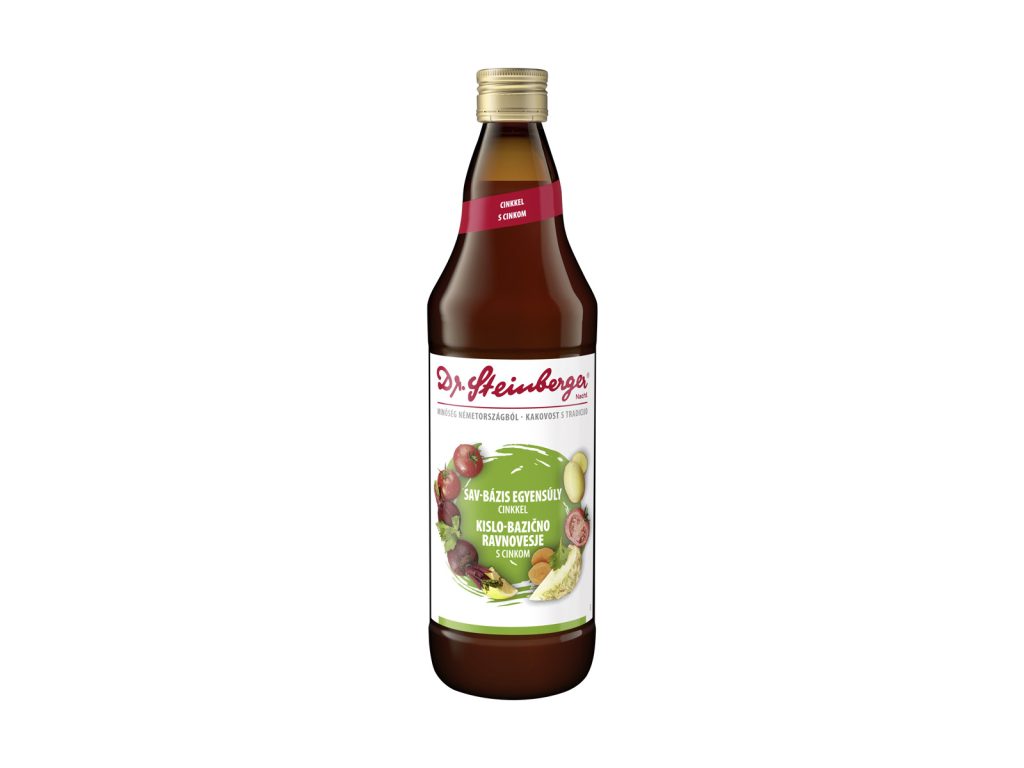 DR.STEINBERGER SAV-BÁZIS EGYENSÚLY CINKKEL VEGYES ZÖLDSÉGLÉ 750ML DRS+50FT BETÉTDÍJ