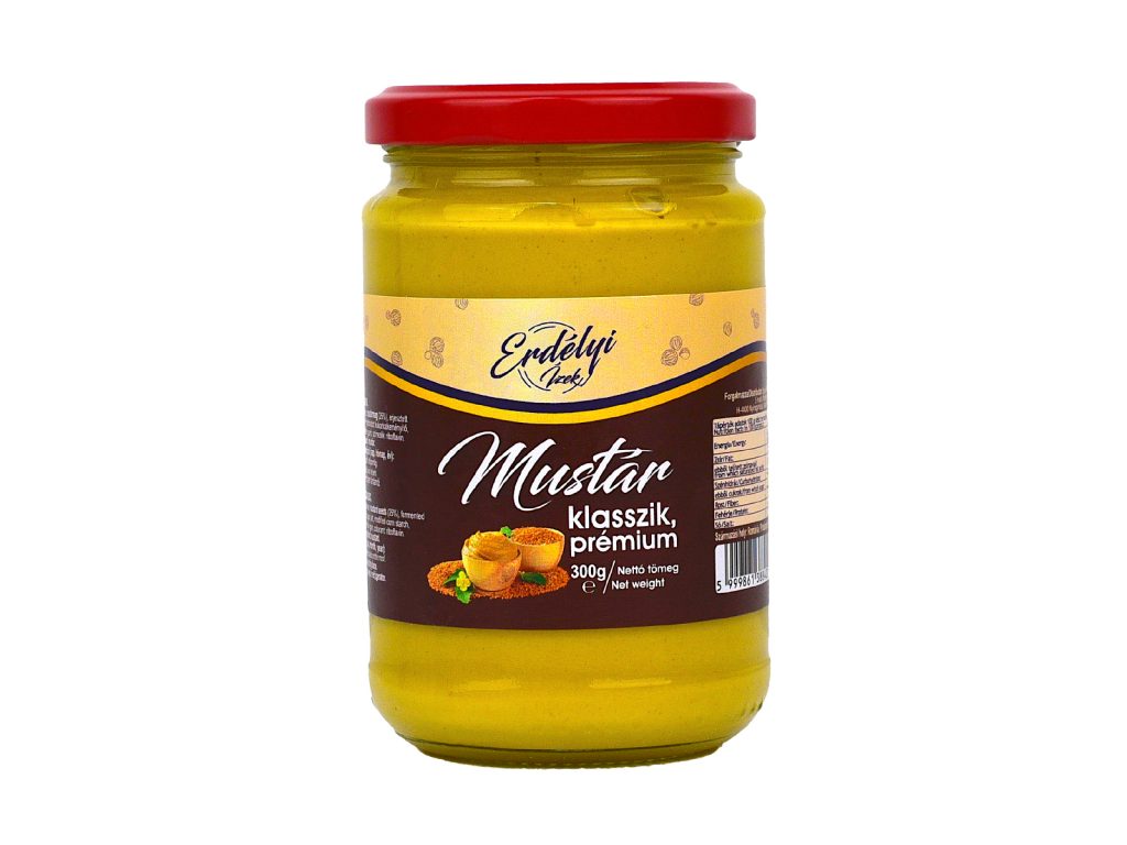 ERDÉLYI ÍZEK PRÉMIUM KLASSZIK MUSTÁR 300G