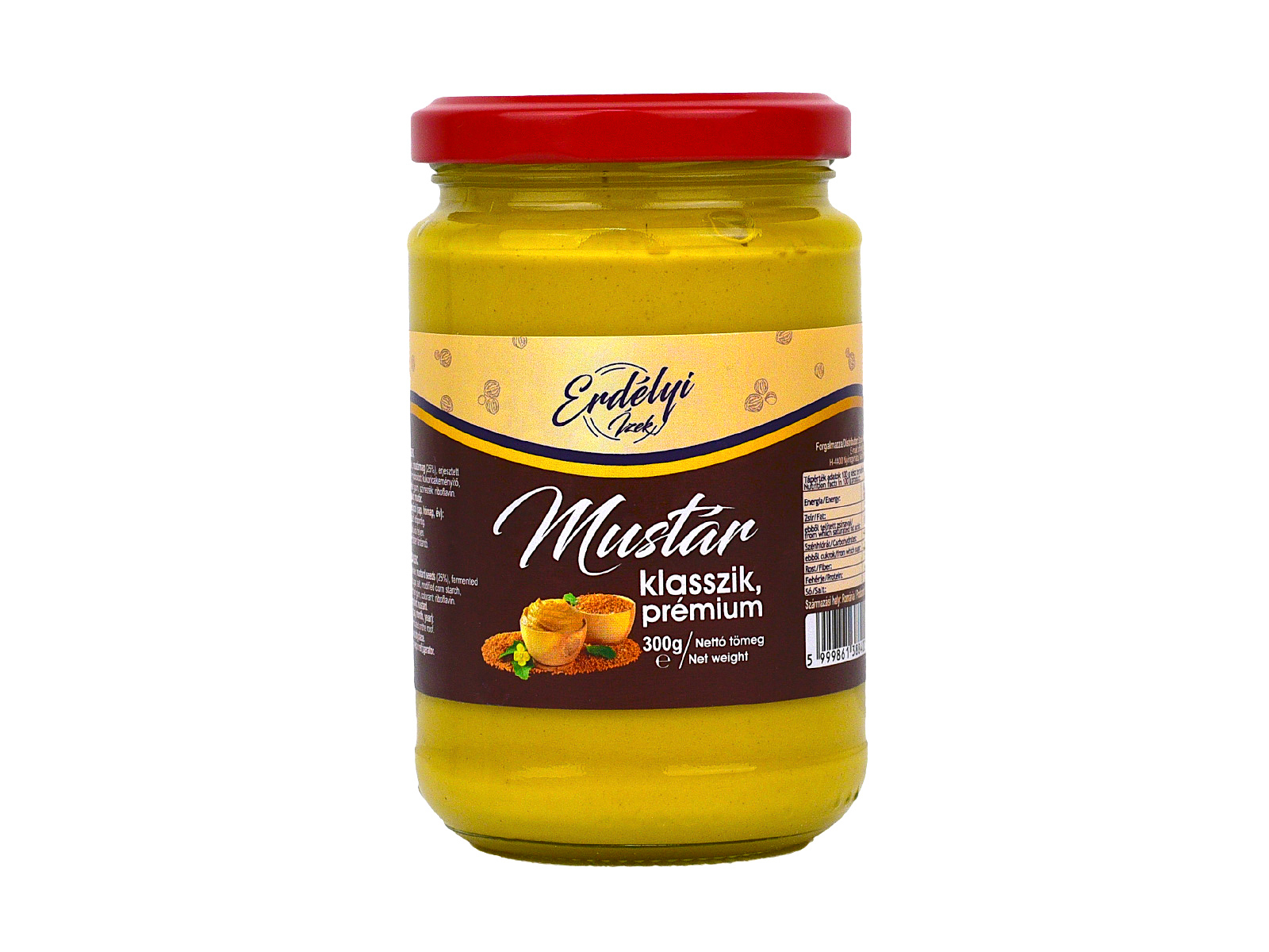 ERDÉLYI ÍZEK PRÉMIUM KLASSZIK MUSTÁR 300G