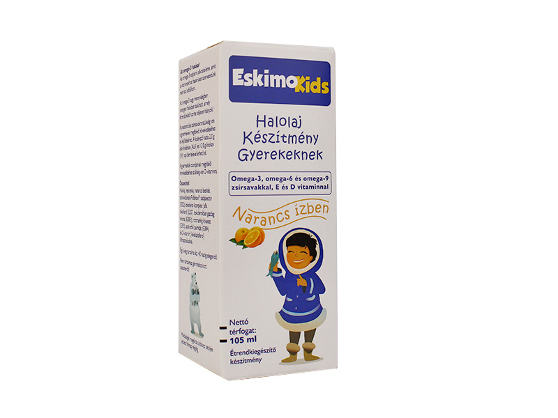 ESKIMO KIDS HALOLAJ SZIRUP GYEREKEKNEK NARANCS ÍZŰ 105ML