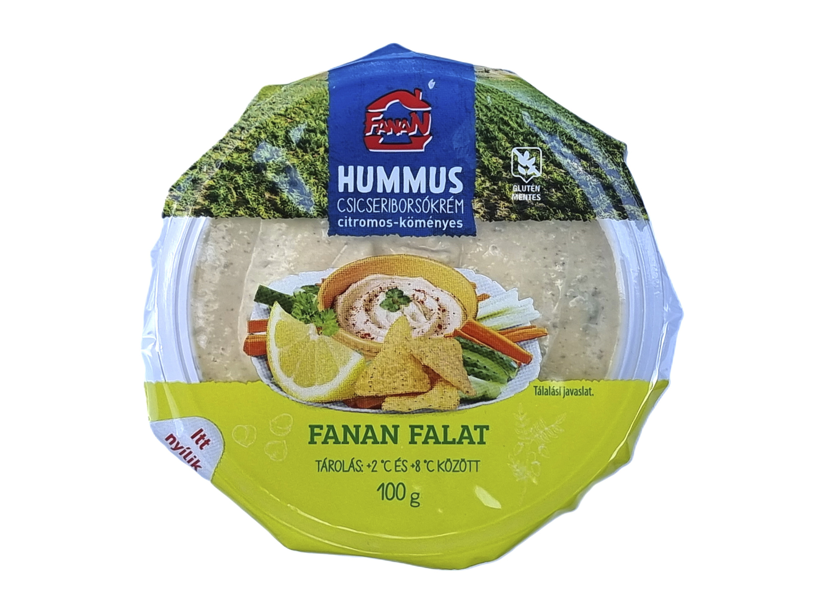 FANAN FALAT HUMMUS CSICSERIBORSÓKRÉM CITROMOS-KÖMÉNYES 100G[H]