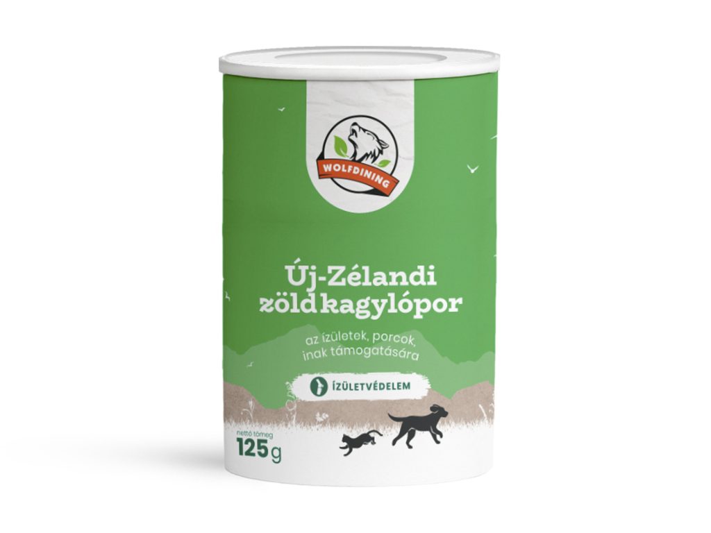 FARKASKONYHA ÚJ-ZÉLANDI ZÖLDKAGYLÓPOR KUTYÁKNAK, MACSKÁKNAK 125G