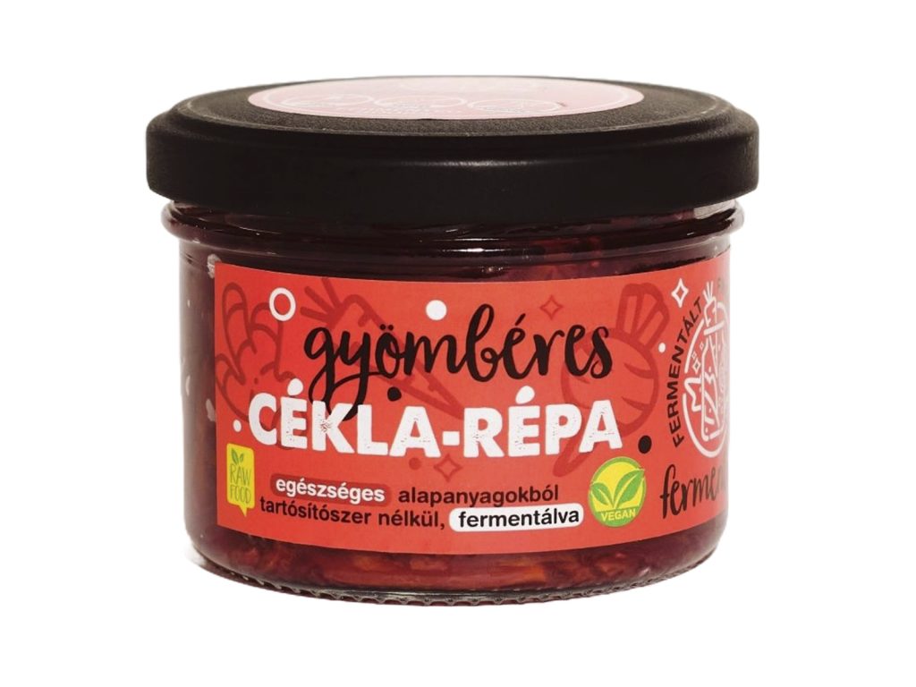 FERMENTINI VEGAN FERMENTÁLT FINOMSÁGOK GYÖMBÉRES CÉKLA-RÉPA 150GR[H]