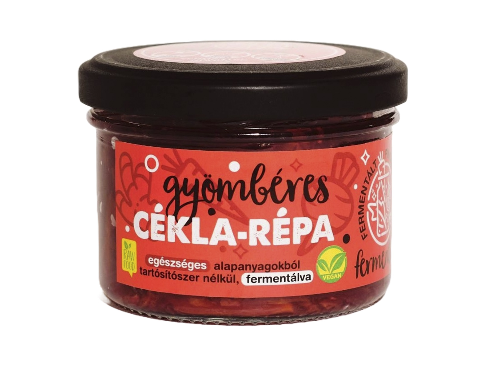FERMENTINI VEGAN FERMENTÁLT FINOMSÁGOK GYÖMBÉRES CÉKLA-RÉPA 150GR[H]