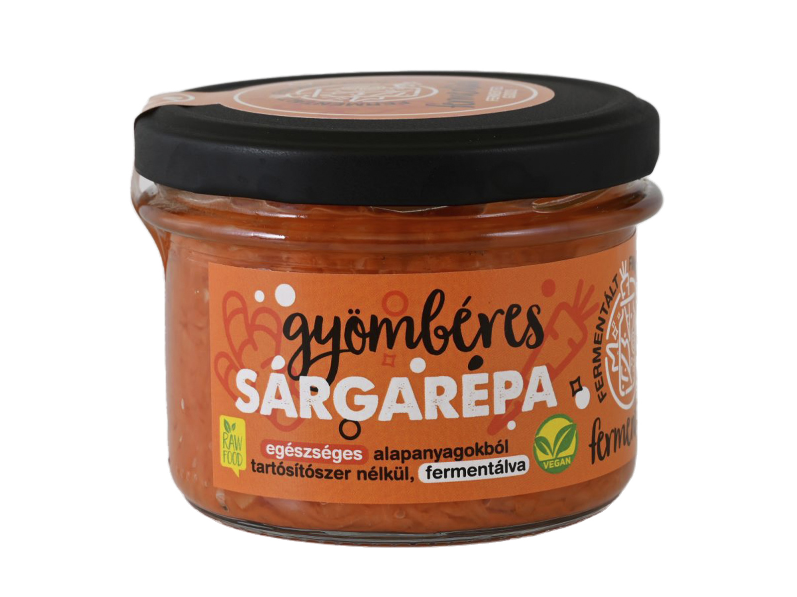 FERMENTINI VEGAN FERMENTÁLT FINOMSÁGOK GYÖMBÉRES SÁRGARÉPA 150G[H]