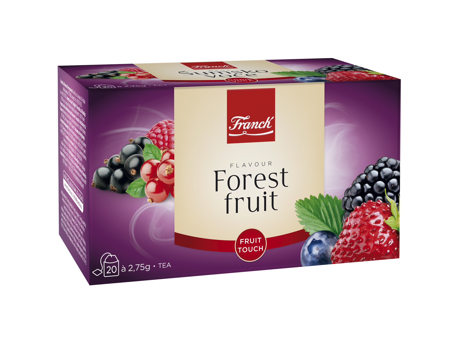 FRANCK GYÜMÖLCSTEA ERDEI GYÜMÖLCS ÍZŰ, KOFFEINMENTES, FILTERES 20DB