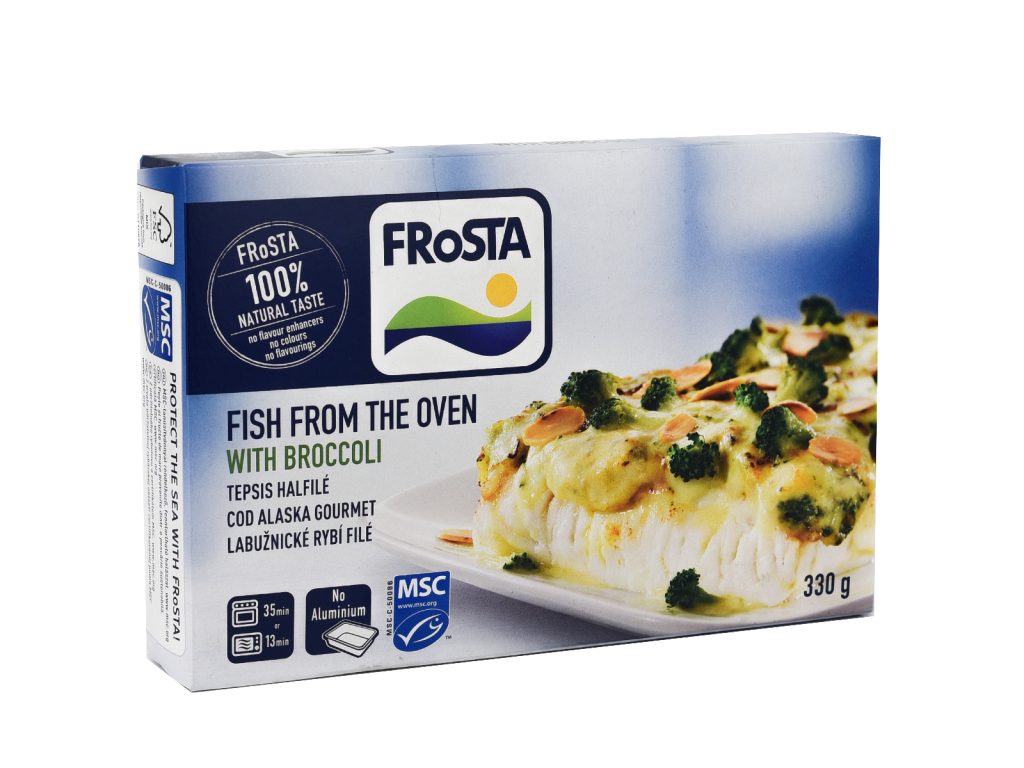 FROSTA TEPSIS HALFILÉ BROKKOLIS SZÓSSZAL 330G [F]