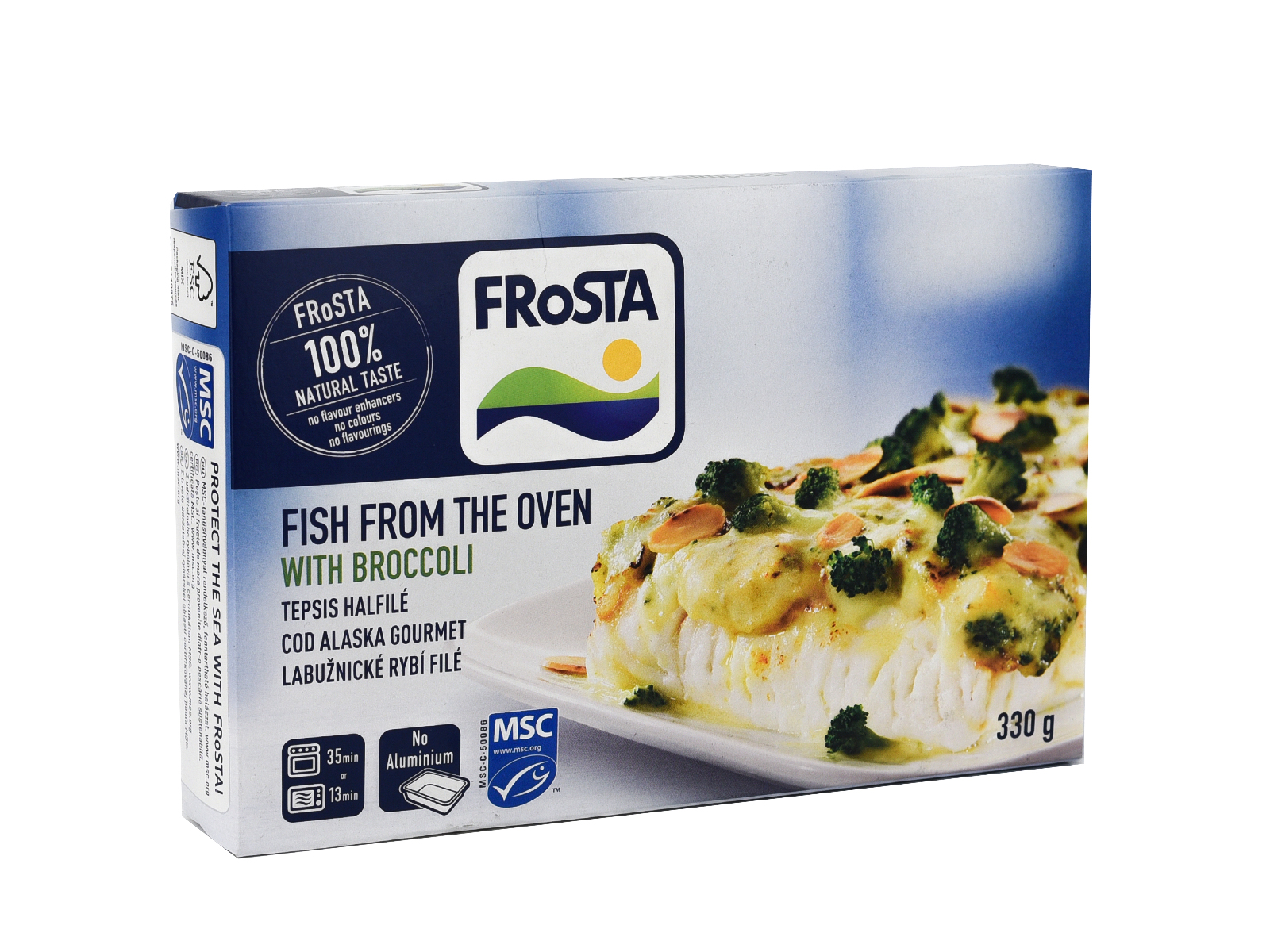 FROSTA TEPSIS HALFILÉ BROKKOLIS SZÓSSZAL 330G [F]