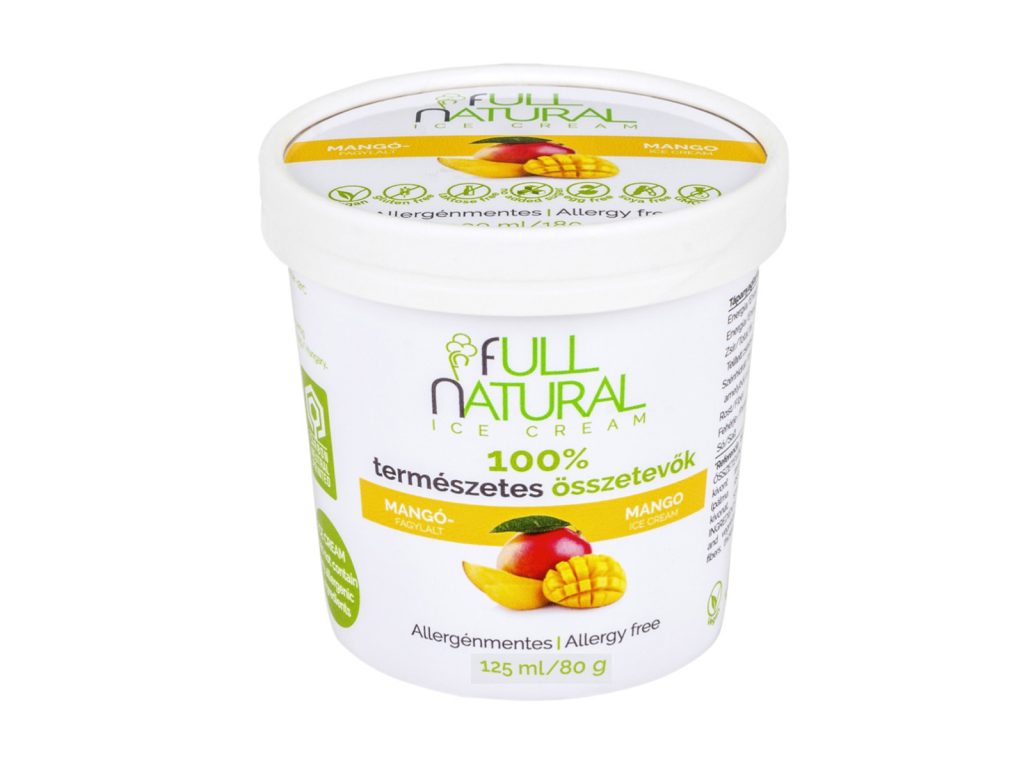 FULL NATURAL VEGÁN ALLERGÉNMENTES MANGÓ JÉGKRÉM 125ML [F]