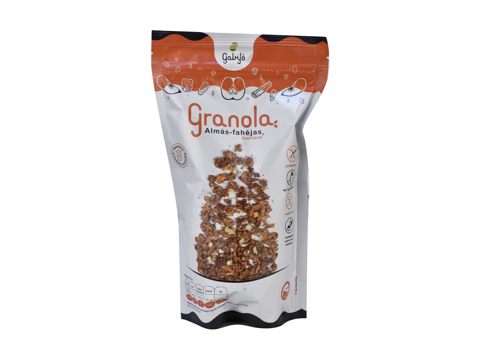 GLUTÉNMENTES GABIYO ALMÁS-FAHÉJAS GRANOLA 275G