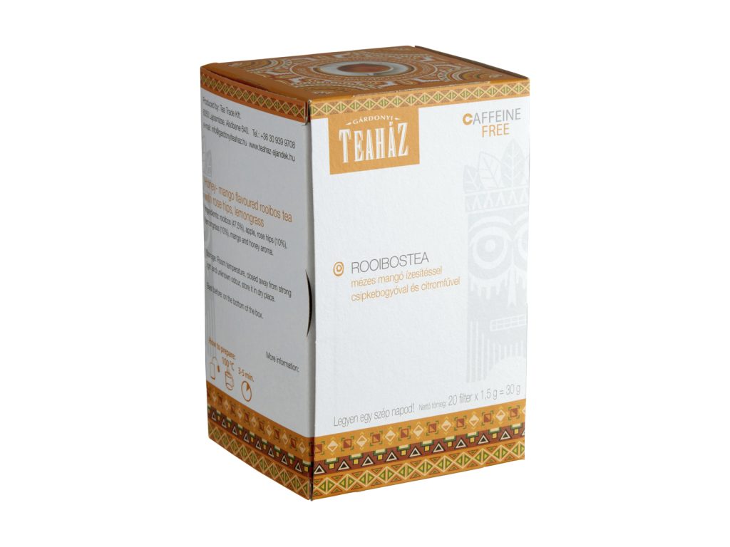 GÁRDONYI TEAHÁZ CITROMFŰ-MÉZ ROOIBOS TEA KOFFEINMENTES 30G